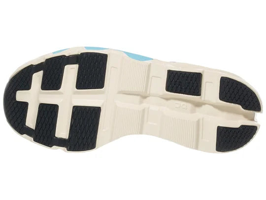 Men's On Cloudmonster 2. Navy upper. Off White midsole. Bottom view.