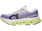Men's On Running. Cloudmonster 3 Hyper. Light Blue upper. White midsole. Lateral view.