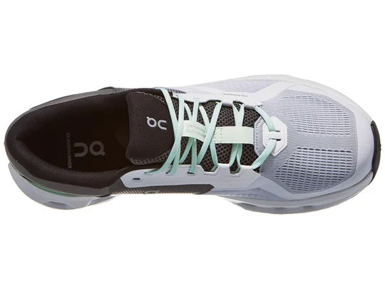 Men's On Cloudrunner 2. Light Grey upper. White midsole. Top view.