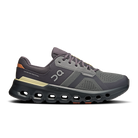 Men's On Cloudrunner 2. Black upper. Black midsole. Lateral view.