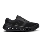 Men's On Cloudsurfer 3. Black upper. Black midsole. Lateral view.