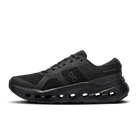 Men's On Cloudsurfer 3. Black upper. Black midsole. Medial view.