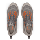 Men's On Cloudsurfer Trail 2. Grey upper. Grey midsole. Top view.
