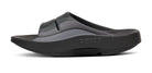 Men's Oofos Ooahh Sport Slide. Black. Medial view.