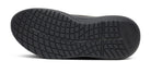Men's Oofos Roam Ripstop. Green upper. Black midsole. Bottom view.