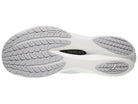 Men's PUMA Deviate Nitro $. White upper. White midsole. Bottom view.