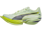 Men's Puma Fast-R Nitro Elite 3. Green upper. Yellow/Green midsole. Lateral view.