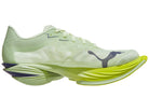 Men's Puma Fast-R Nitro Elite 3. Green upper. Yellow/Green midsole. Medial view.