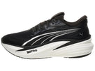 Men's PUMA MagMax Nitro 2. Black upper. White midsole. Lateral view.