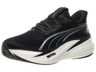Men's PUMA MagMax Nitro 2. Black upper. White midsole. Lateral view.