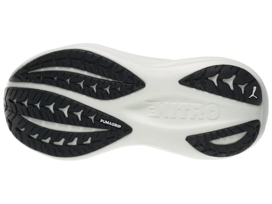Men's PUMA MagMax Nitro 2 in Warm White/Puma Black - outsole view
