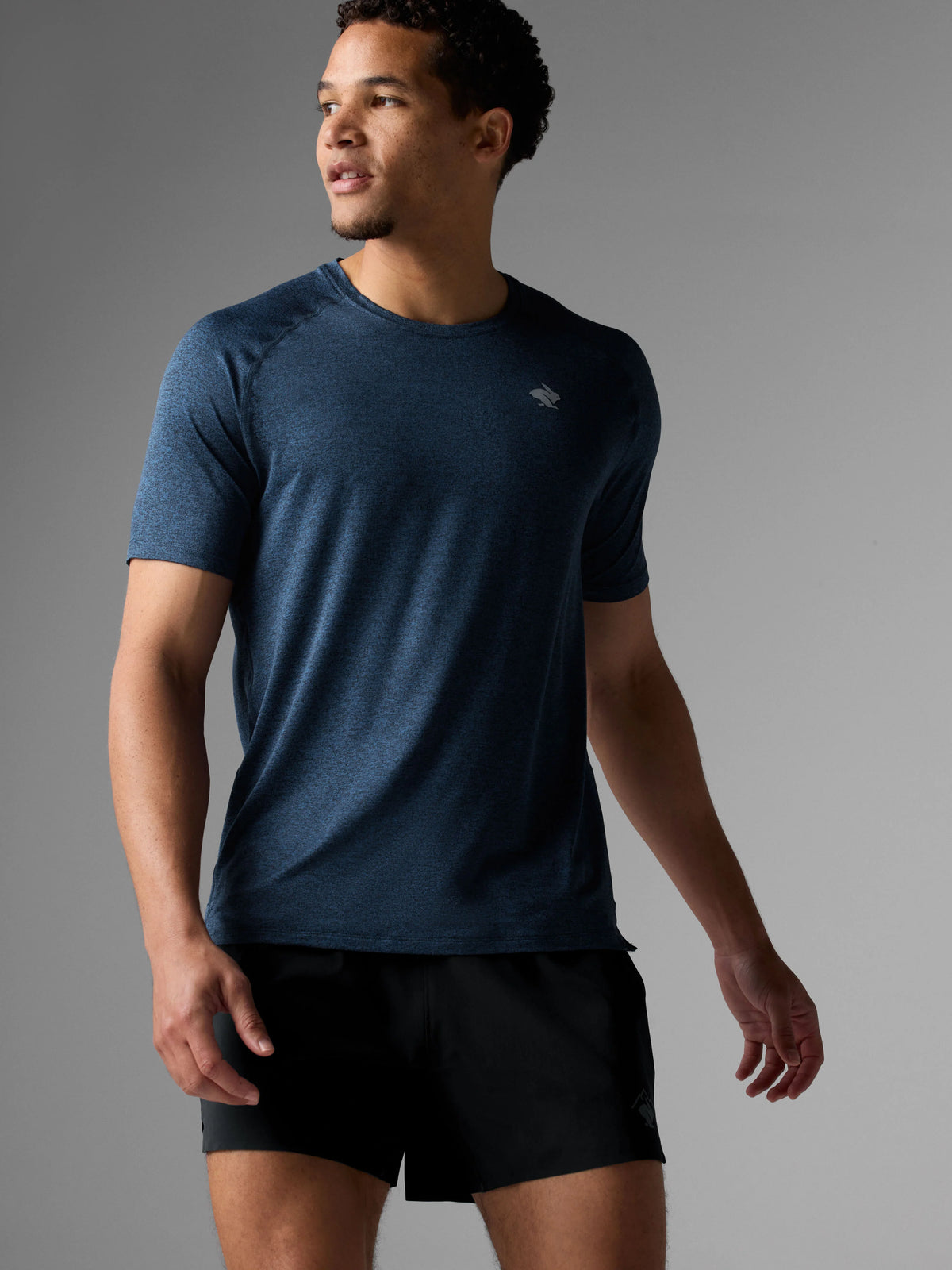 rabbit. EZ TEE. Navy.