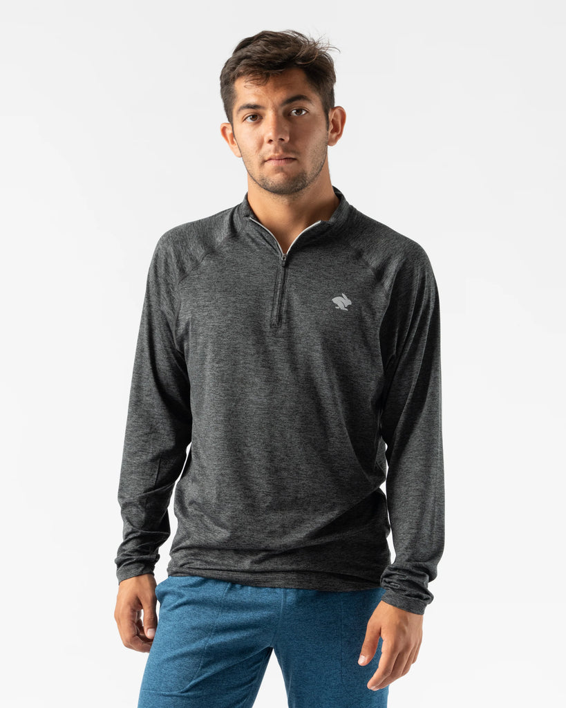 Men's rabbit EZ Zip 2.0. Dark Grey. Front view.