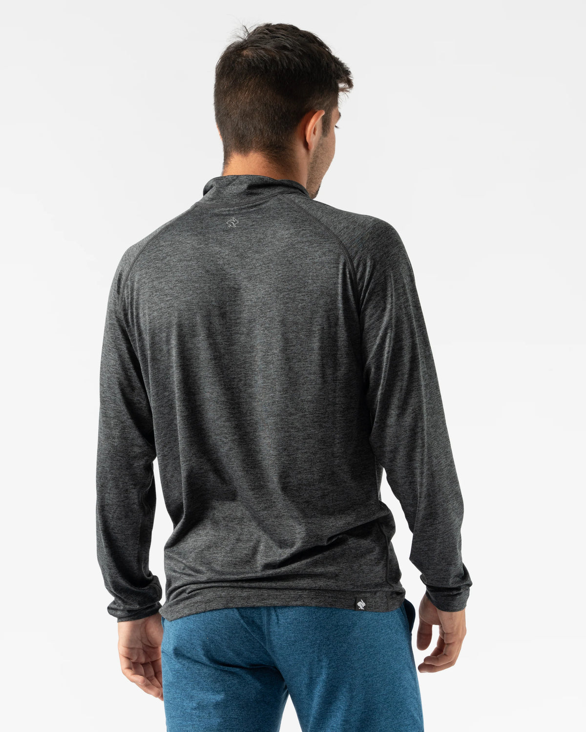 Men's rabbit EZ Zip 2.0. Dark Grey. Rear view.