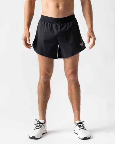 Men's rabbit Fuel n' Fly 5" Shorts. Black.