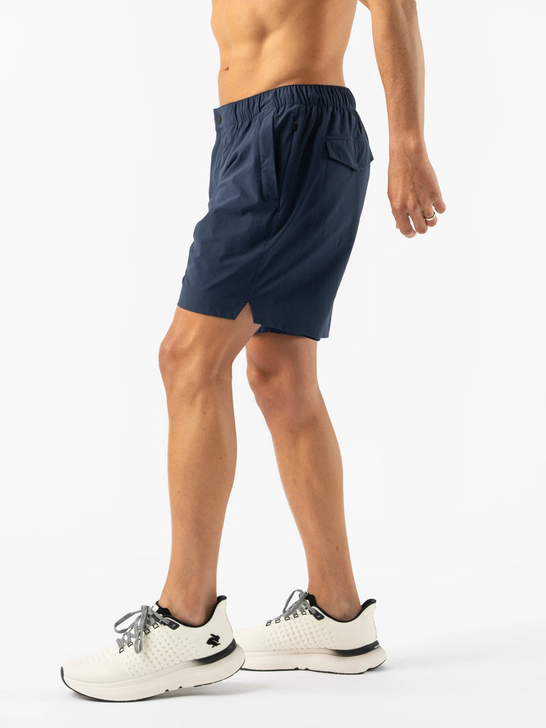 Men's rabbit High Country Shorts. Dark Blue.