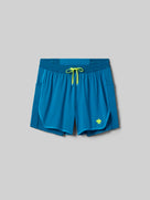 Men's rabbit Pacer Hybrid Shorts 5". Blue.
