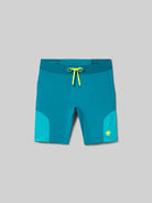 Men's rabbit Pacer Shorts 8.5". Blue/Green.