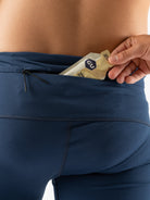 rabbit Men's Speedsters. Blue. Rear pocket view.