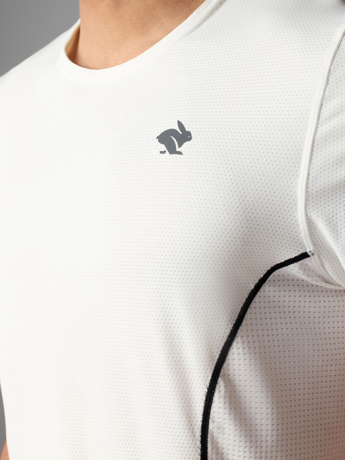 Men's rabbit Tempo Tank. White.