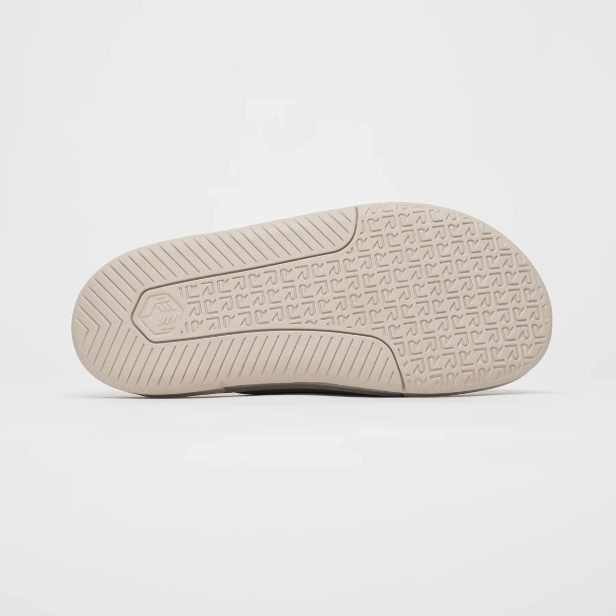 Men's Roll Recovery SUPERPLUSH Flipflop Sandstone outsole view.