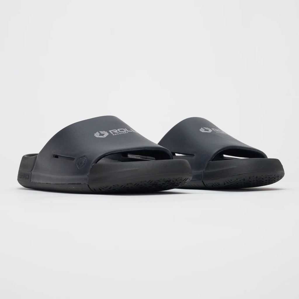 Men's Roll Recovery Superplush Slide. Carbon Black.