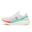 Men's Saucony Endorphin Pro 5. White/Multi. Medial view.