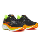 Men's Saucony Endorphin Speed 5. Black/VO2. Lateral view.