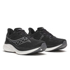 Men's Saucony Endorphin Speed 5. Black/White. Lateral view.