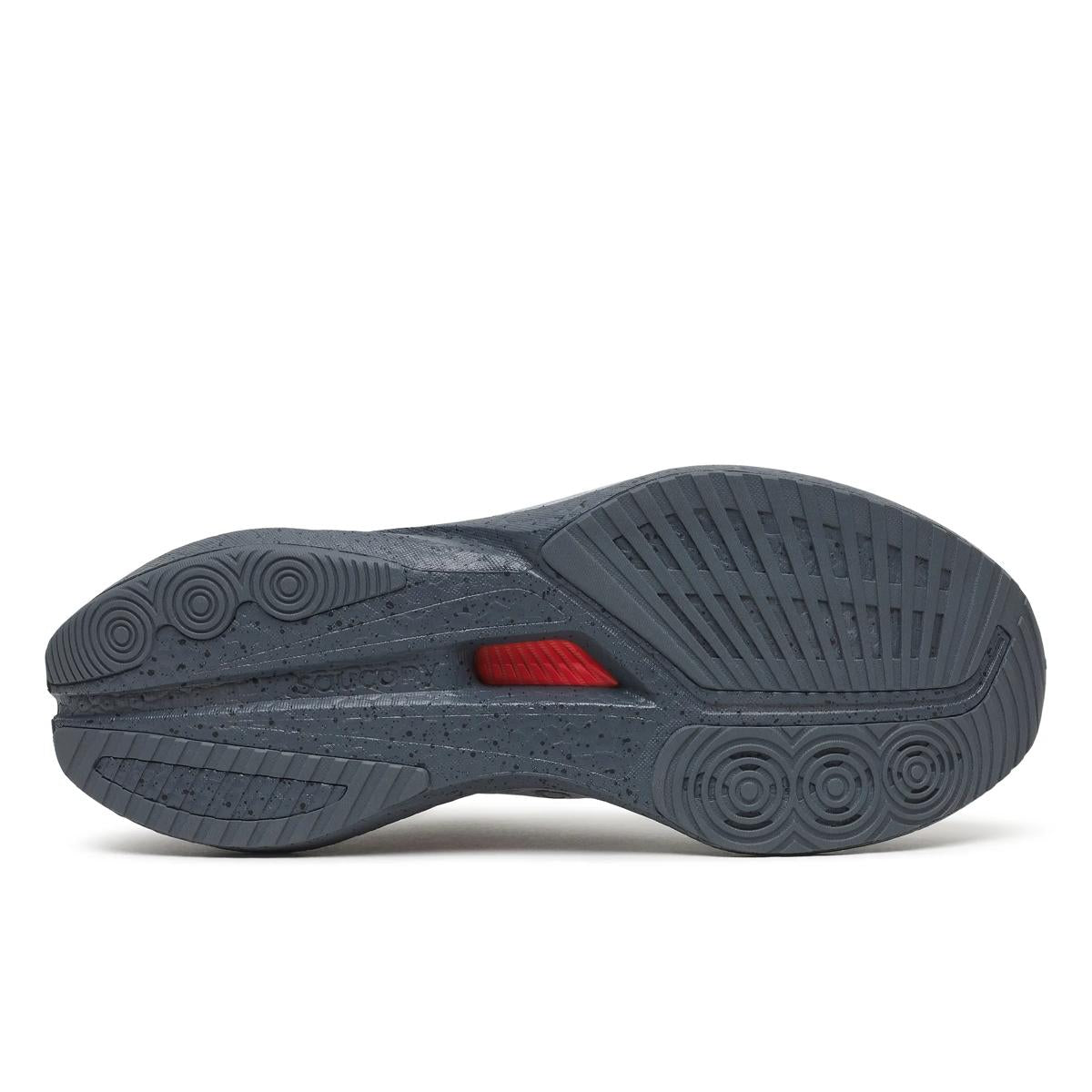 Men's Saucony Endorphin Speed 5. Cadet/Gunmetal. Outsole view.