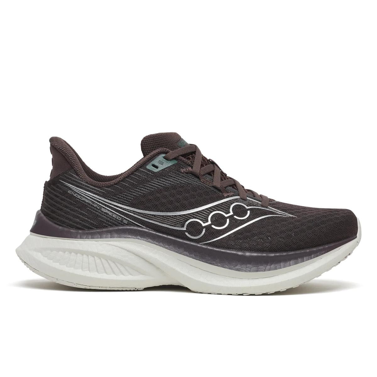 Men's Saucony Endorphin Speed 5. Torte/Onyx. Lateral view.