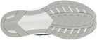Men's Saucony Freedom 4. Black upper. White midsole. Bottom view.