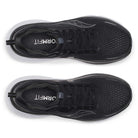 Men's Saucony Guide 18. Black upper. White midsole. Top view.