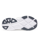 Men's Saucony Guide 18. Black upper. White midsole. Bottom view.