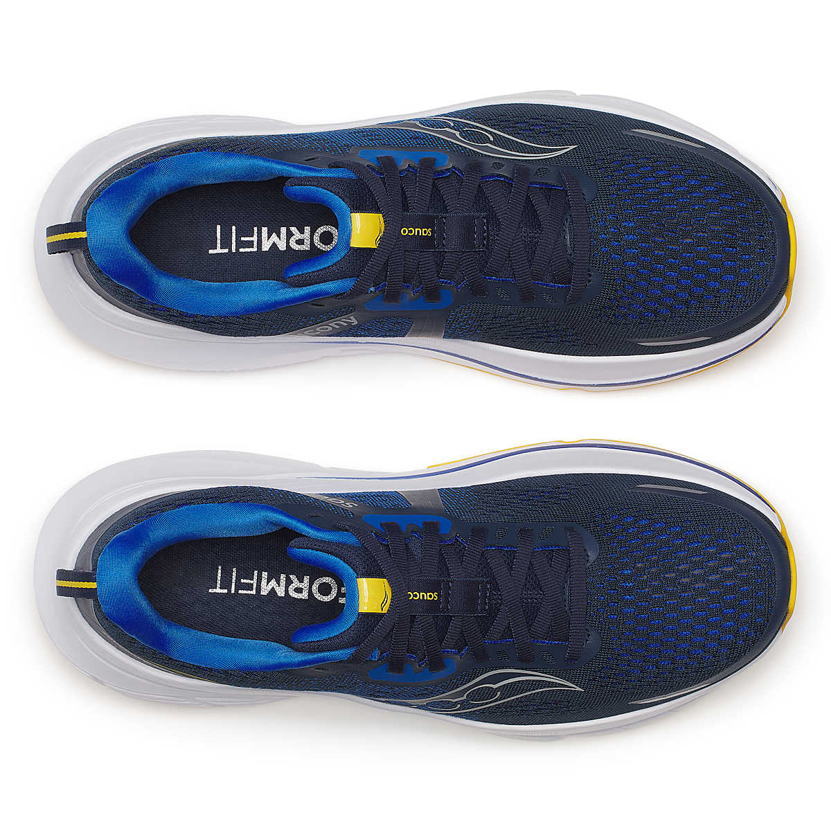 Men's Saucony Guide 18. Navy/Skydiver. Top view.