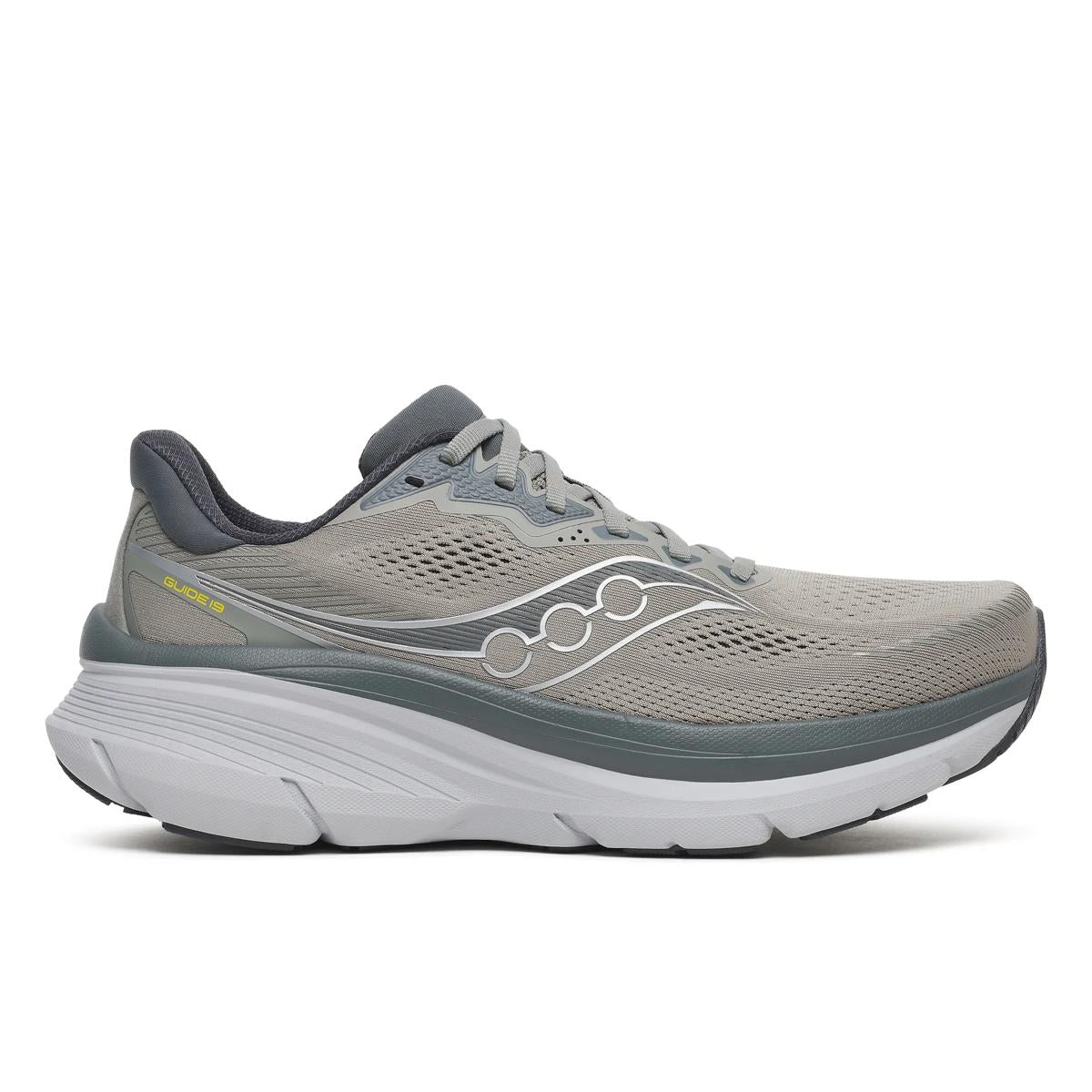 Men's Saucony Guide 19. Debonair/Ebony. Lateral view.