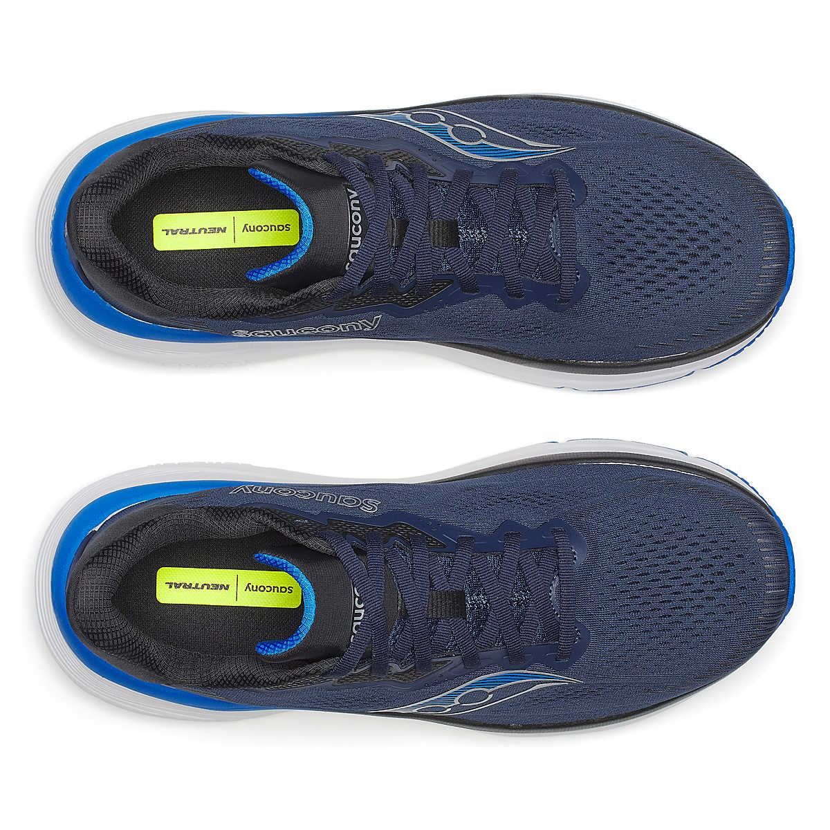 Men's Saucony Guide 19. Navy/Royal. Top view.