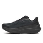 Men's Saucony Guide 19. Black upper. Black midsole. Medial view.