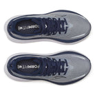 Men's Saucony Hurricane 25. Grey upper. White midsole. Top view.