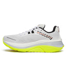 Men's Saucony Hurricane 24 White/Black medial view