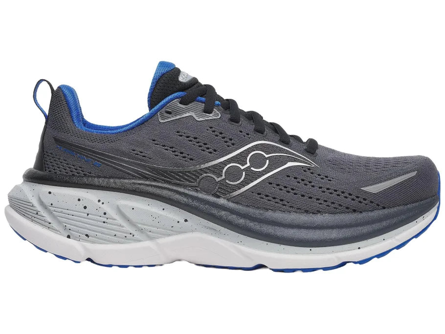 NEW SAUCONY men\'s hurricane 25 running shoe in shadow/black Saucony Men main image 2