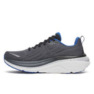 Men's Saucony Hurricane 25. Grey upper. White midsole. Medial view.
