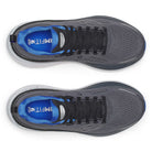 Men's Saucony Hurricane 25. Grey upper. White midsole. Top view.