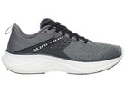 Men's Saucony Ride 17. Grey upper. White midsole. Medial view.