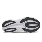 Men's Saucony Triumph 24. Grey upper. White midsole. Bottom view.