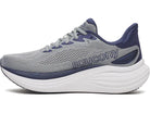 Men's Saucony Triumph 24. Grey upper. White midsole. Medial view.