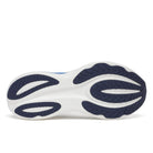 Men's Saucony Triumph 24. White upper. White midsole. Bottom view.