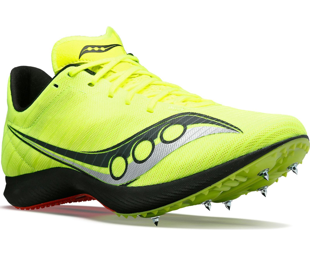 Saucony Velocity MP Unisex Citron/Black lateral view