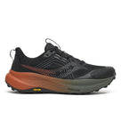 Men's Saucony Xodus Ultra 4. Black upper. Brown midsole. Lateral view.
