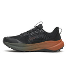 Men's Saucony Xodus Ultra 4. Black upper. Brown midsole. Medial view.